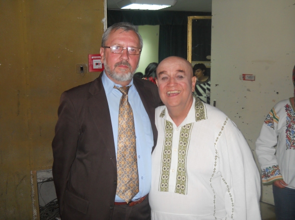 Aurel V. Zgheran cu Benone Sinulescu la Sala Palatului, 22  mai 2014