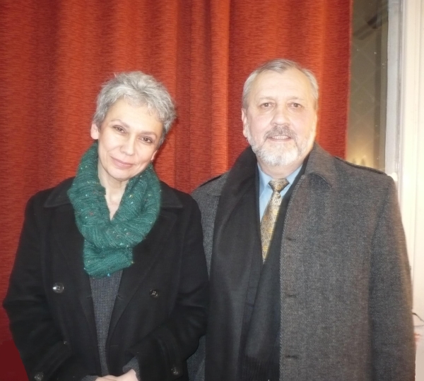 Oana Pellea (Aurel V. Zgheran cu Oana Pellea, Teatrul  Lucia Sturdza Bulandra, Bucuresti, 13 febru