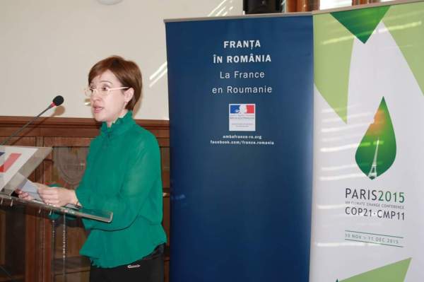 Medeea Marinescu, ambasadoare pentru România a Paris  Climat 2015 2